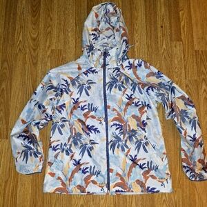 Columbia Womens Relaxed Fit Hooded Jacket with Zipper Lightweight Size Large